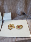 Lot of 5 Colonial Williamsburg "Shell Walk" Placemats (A)