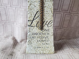 Resin Inspirational Quote Cross