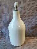 10 SS White Ceramic 18 Oz Oil Dispener