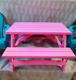 Doll Chair and Picnic Table Lot