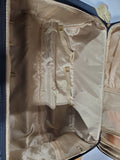 Nicole Miller New York Black and Cream Softside Rolling Suitcase