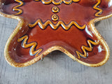 Hull Pottery Gingerbread Man Serving Tray