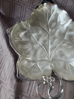 Silverplate Leaf Candy Dish