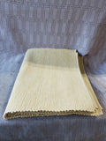 Set of 8 Pale Yellow Ribbed Fabric Placemats