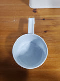 White Metal Laundry Soap Powder Container with Scoop