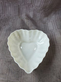 Belleek Heart Shaped Trinket Bowl