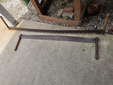 Two Vintage 2-Man Crosscut Logging Saws