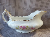 Warwick China Pink Floral Gravy Boat