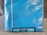 Carnation Plastic Easy Care Blue Tablecloth APPEARS UNUSED