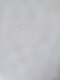 Lot of 4 Modern Southern Home Melamine Blue Geometric Pattern Dinner Plates