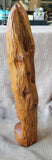Hand Carved Wooden Face Sculpture
