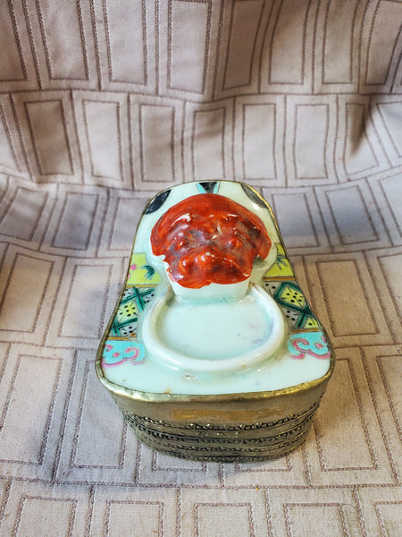 Vintage Asian Inspired Trinket Box