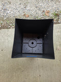 Tall Black Plastic Planter w/Interior Drainage Tray