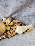 Glazed Pottery Tabletop Centerpiece Fall Candle Holders