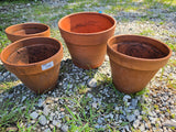 Terracotta Planter Lot, 4-Pieces