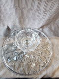 Heavy Clear Glass Cake Stand