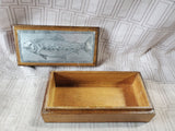 Mango Wood and Aluminum Trinket Box