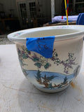Colorful Asian Glazed Pottery Planter