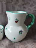 5 Piece Gmundner Keramik Pitcher and Tumbler Set