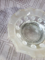 Silverplate and Clear Glass Bonbon Dish