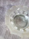 Silverplate and Clear Glass Bonbon Dish