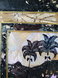 Vintage Rio de Janeiro Inlaid Butterfly Wing Tray
