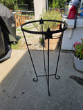 Oval Metal Planter Stand