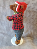 Teddy Bear Holiday Figurine