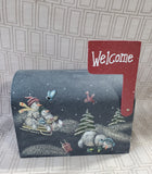 Vintage Wooden Christmas Mailbox