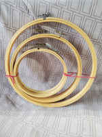 Lot of Wooden Embroidery Hoops