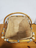 Wooden and Metal Frame Basket