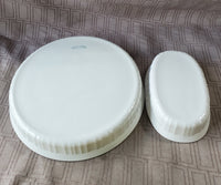Pair of Corning Ware French White Dishes