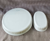 Pair of Corning Ware French White Dishes