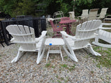 Seaside Casual Furniture Recycled Polymer Rocking Chair Pair w/Side Table (two sets available, priced separately)
