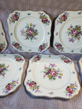 Set of 6 Hutschenreuther Selb Bavaria Floral Salad Plates
