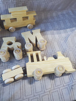 Wooden Letter Train