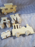 Wooden Letter Train
