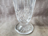 Heavy Clear Glass Flare Vase