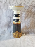 Glazed Pillar Candle Holder