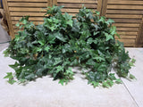 Faux Ivy in Brass Planter