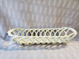 Eucalyptus Stoneware Cream Colored Bread Basket