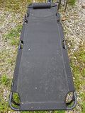 Black Mesh Reclining/Folding Lawn Chair