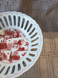 Colonial Williamsburg Reticulated Trinket Bowl (A)