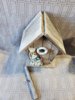 Pair of Wooden Birdhouses AS IS—READ DESCRIPTION CAREFULLY**