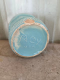 Vintage McCoy U.S.A. Planter w/Fixed Saucer (has a chip, see photos)