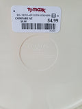 Set of 4 Costal Collection Melamine Blue Burlap Pattern Dinner Plates