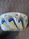 Hand Painted Ceramic Fluted Bundt Pan