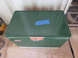 Coleman Classic Green and White Metal Ice Chest