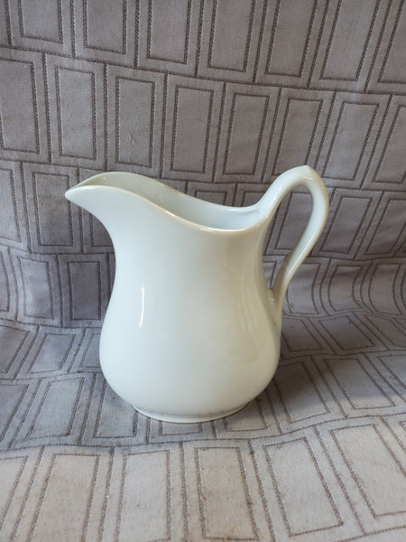 Small White Ceramic Cream Pitcher