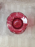 Miniature Cranberry Glass Bud Vase